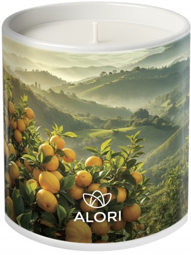 Lumânare din soia – Citrice – albă, 300 ml