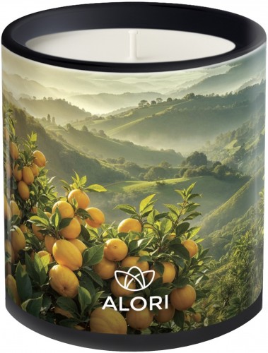 Lumânare din soia – Citrice – neagră, 300 ml